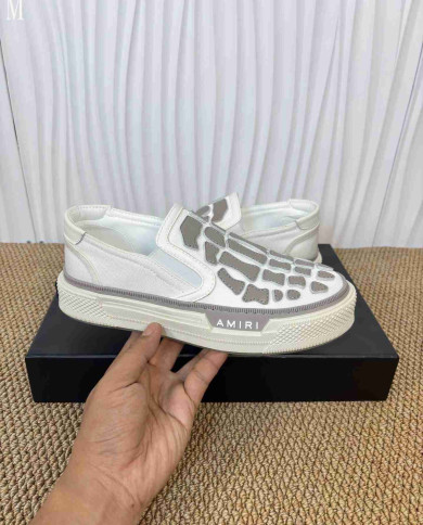 Amiri Skel Top Skeleton Slip On Casual Shoes