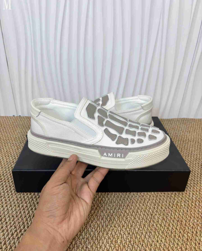 Amiri Skel Top Skeleton Slip On Casual Shoes