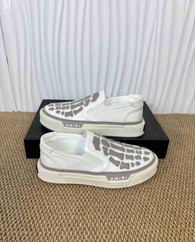 Amiri Skel Top Skeleton Slip On Casual Shoes