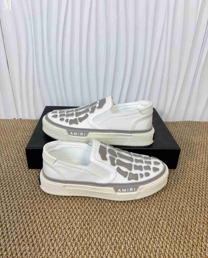 Amiri Skel Top Skeleton Slip On Casual Shoes