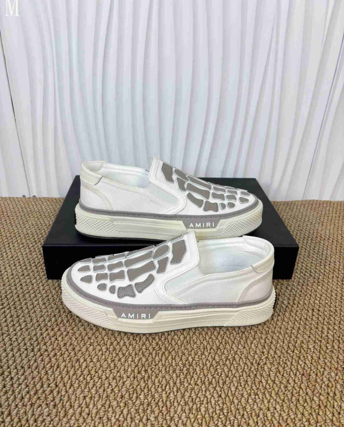 Amiri Skel Top Skeleton Slip On Casual Shoes