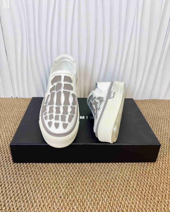 Amiri Skel Top Skeleton Slip On Casual Shoes