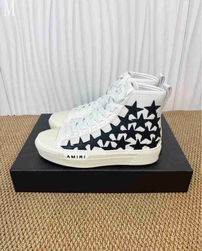 AMIRI Stars Print High Top Casual Sneakers