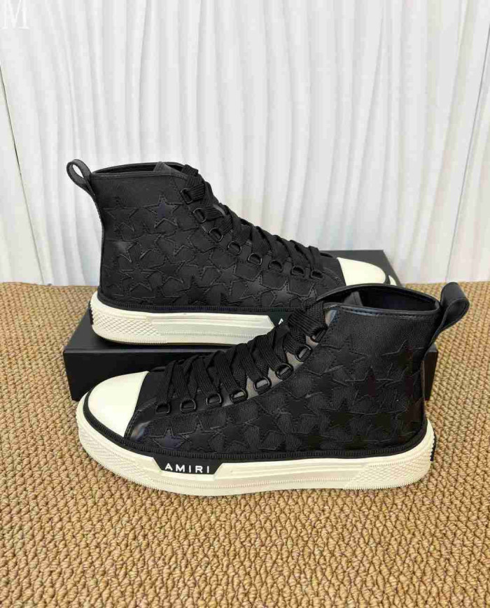 AMIRI Stars Print High Top Casual Sneakers