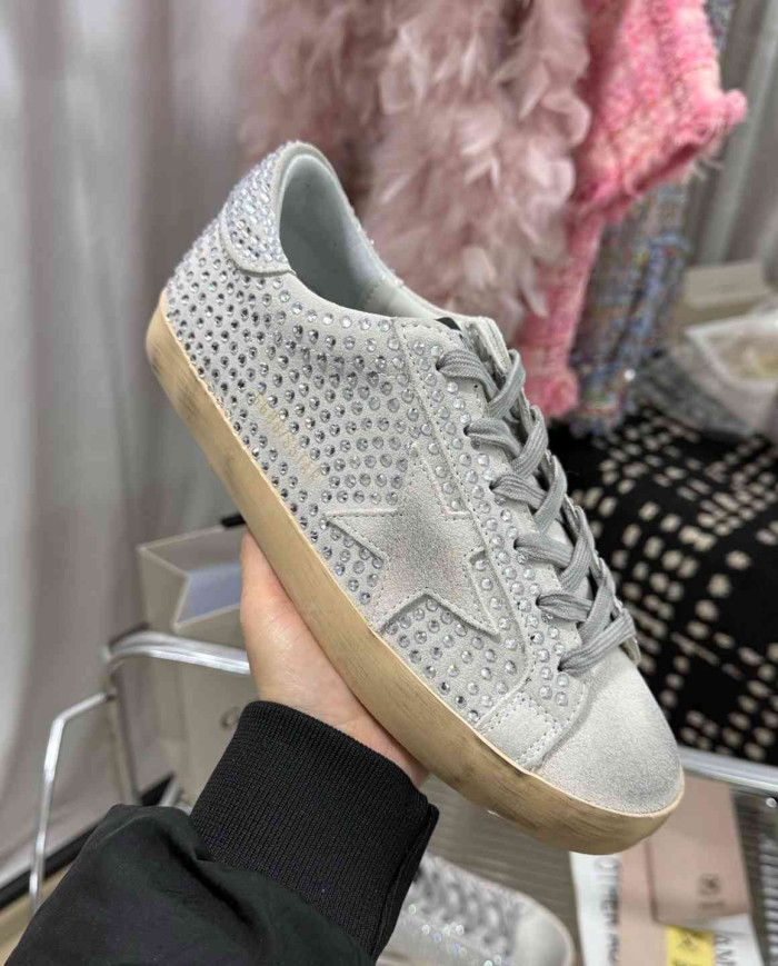 Golden Goose Superstar Series Rhinestone Casual Shoes