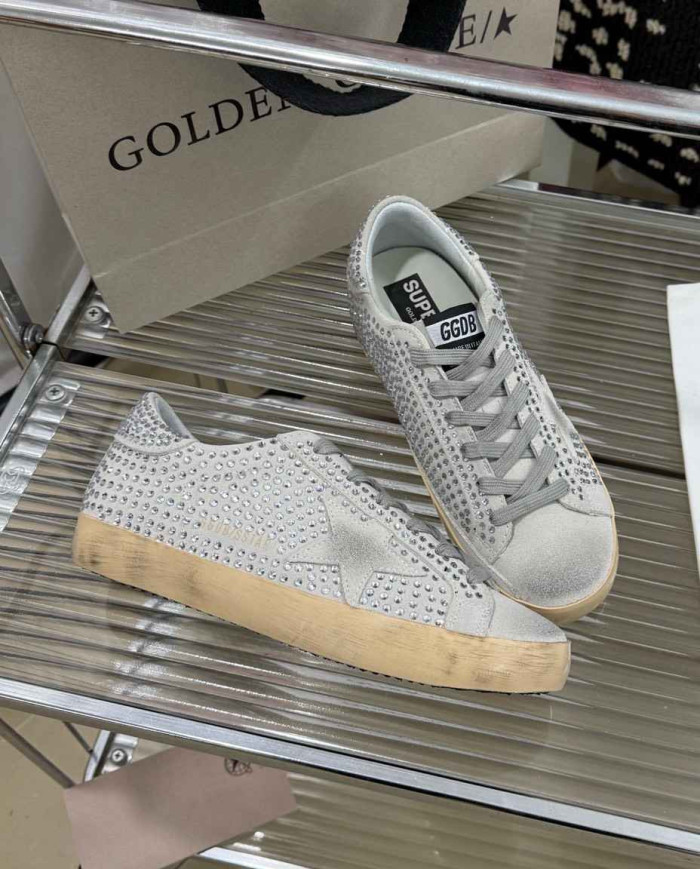 Golden Goose Superstar Series Rhinestone Casual Shoes