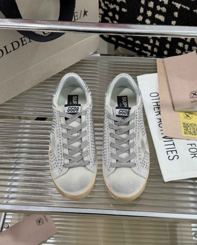 Golden Goose Superstar Series Rhinestone Casual Shoes