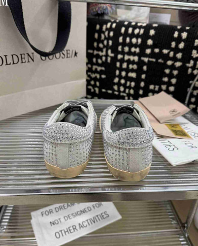 Golden Goose Superstar Series Rhinestone Casual Shoes