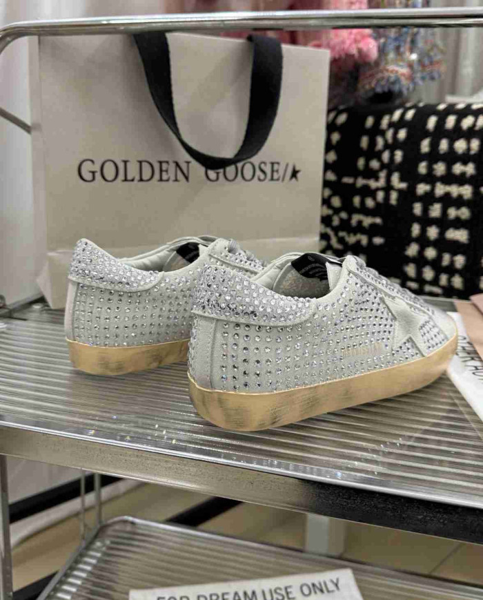 Golden Goose Superstar Series Rhinestone Casual Shoes