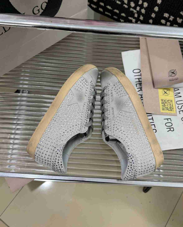 Golden Goose Superstar Series Rhinestone Casual Shoes
