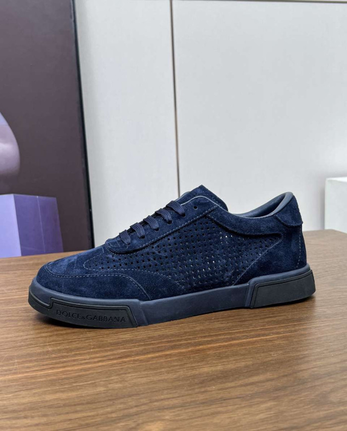 Dolce & Gabbana Perforated Suede Casual Sneakers