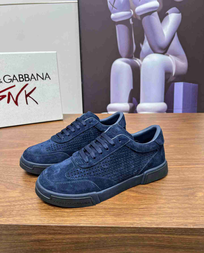 Dolce & Gabbana Perforated Suede Casual Sneakers