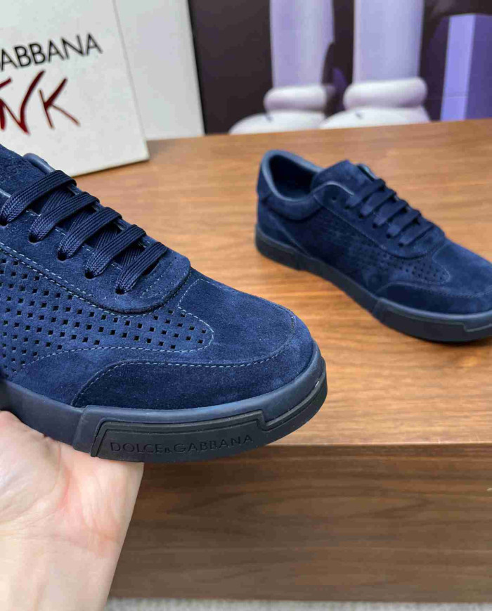 Dolce & Gabbana Perforated Suede Casual Sneakers