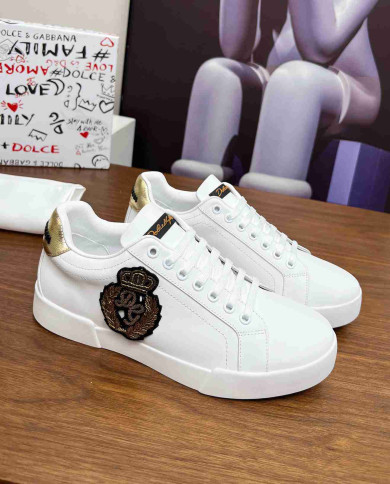Dolce & Gabbana DG Logo Lace Up Sneakers