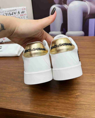 Dolce & Gabbana DG Logo Lace Up Sneakers