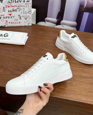 Dolce & Gabbana DG Logo Lace Up Sneakers