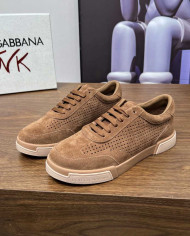 Dolce & Gabbana Perforated Suede Casual Sneakers