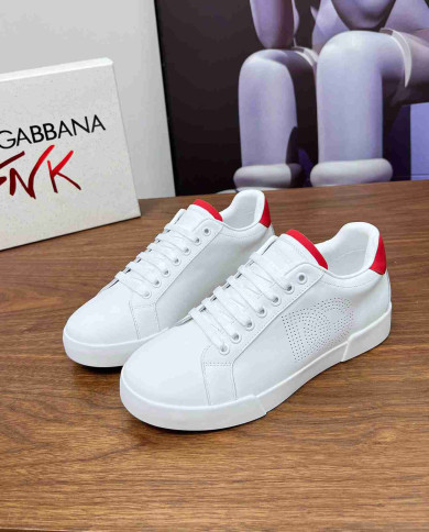 Dolce & Gabbana Classic Perforated Logo Casual Sneakers