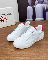 Dolce & Gabbana Classic Perforated Logo Casual Sneakers