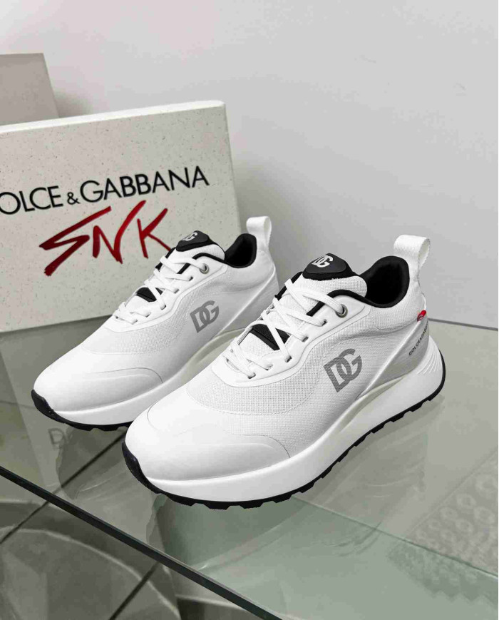 Dolce & Gabbana Logo Mesh Casual Sneakers
