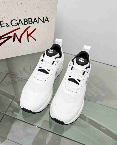 Dolce & Gabbana Logo Mesh Casual Sneakers