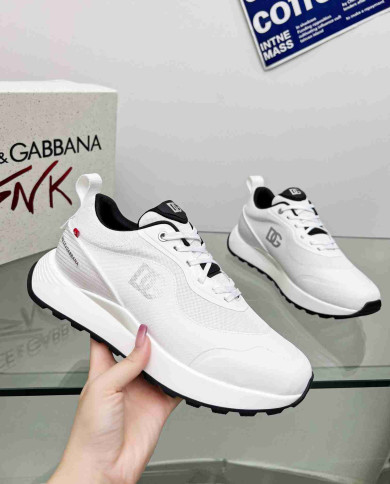 Dolce & Gabbana Logo Mesh Casual Sneakers