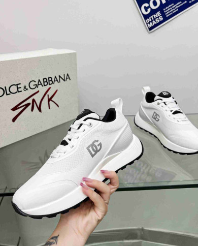 Dolce & Gabbana Logo Mesh Casual Sneakers