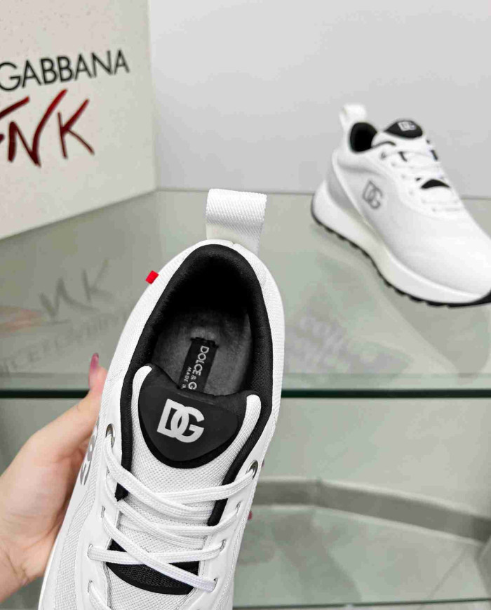Dolce & Gabbana Logo Mesh Casual Sneakers