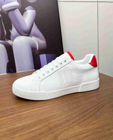 Dolce & Gabbana Classic Perforated Logo Casual Sneakers