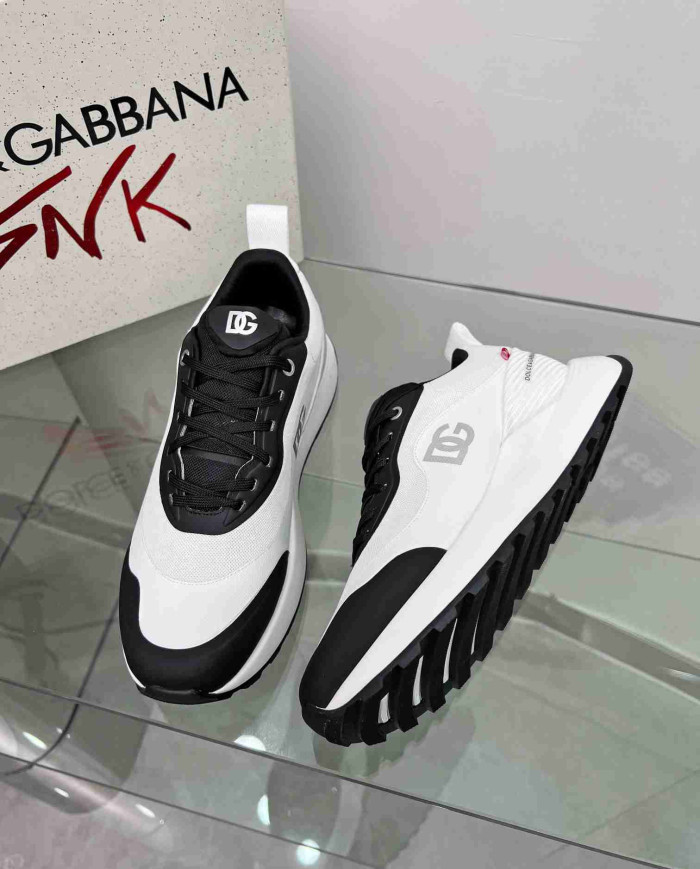 Dolce & Gabbana Logo Mesh Casual Sneakers