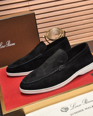 Lora Piana Couple style business loafers cowhide