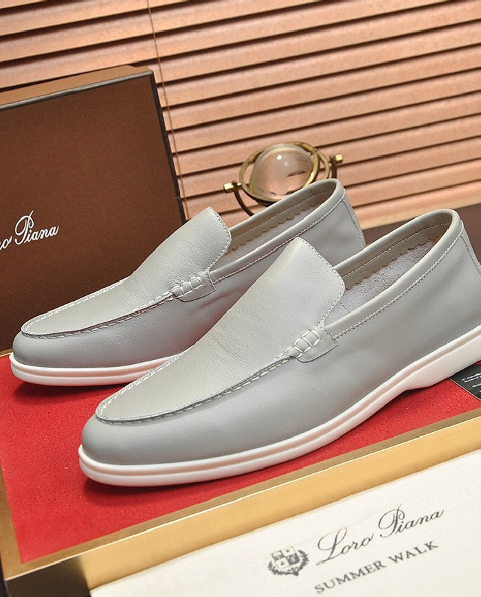 Lora Piana Couple style business loafers cowhide