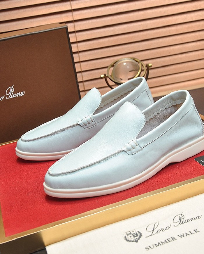 Lora Piana Couple style business loafers cowhide