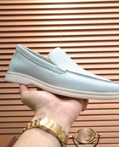 Lora Piana Couple style business loafers cowhide