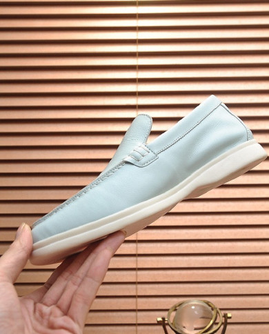 Lora Piana Couple style business loafers cowhide