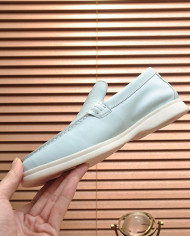Lora Piana Couple style business loafers cowhide