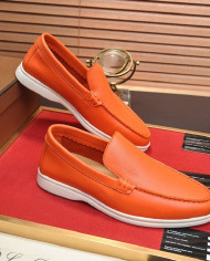 Lora Piana Couple style business loafers cowhide