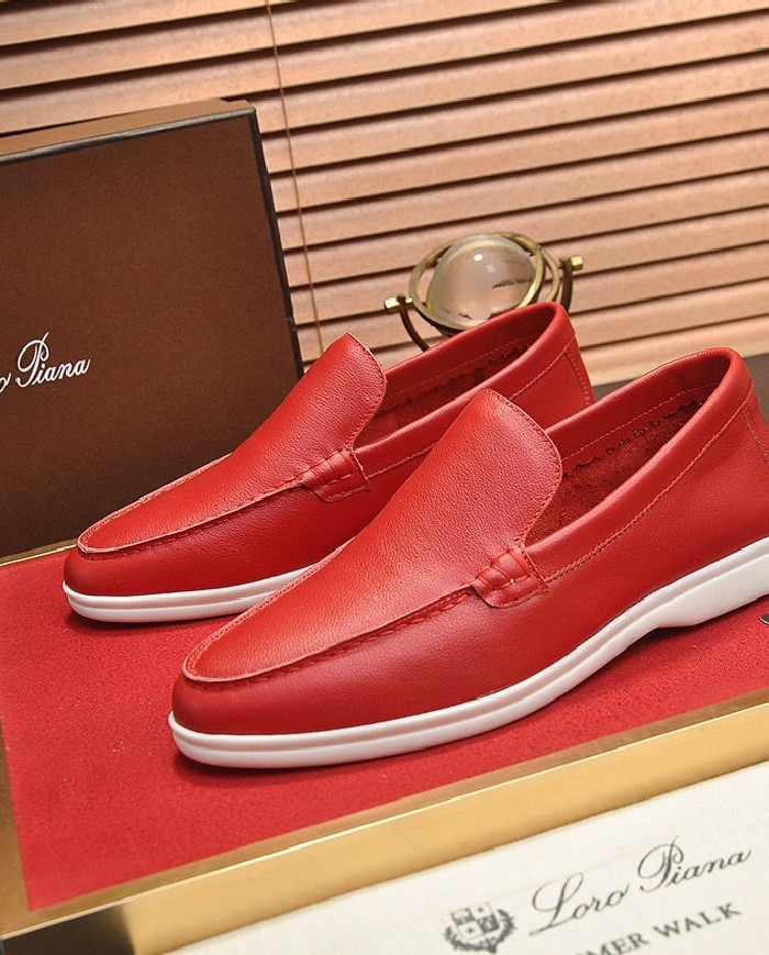 Lora Piana Couple style business loafers cowhide