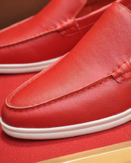 Lora Piana Couple style business loafers cowhide