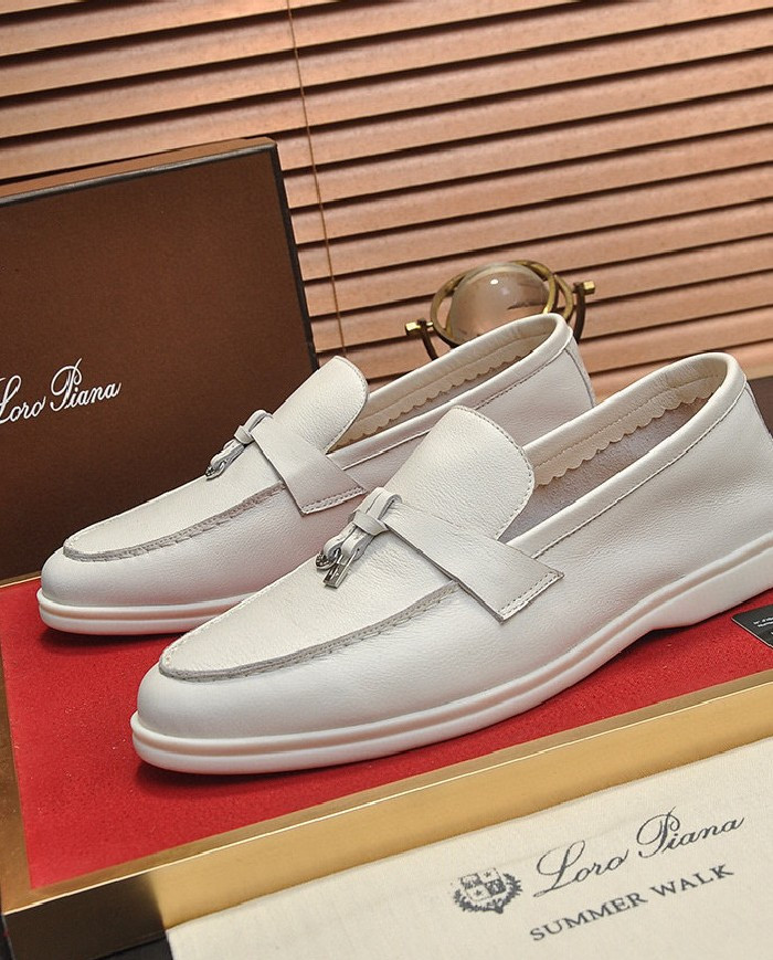 Lora Piana Couple style business loafers cowhide
