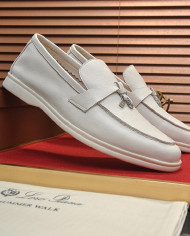 Lora Piana Couple style business loafers cowhide